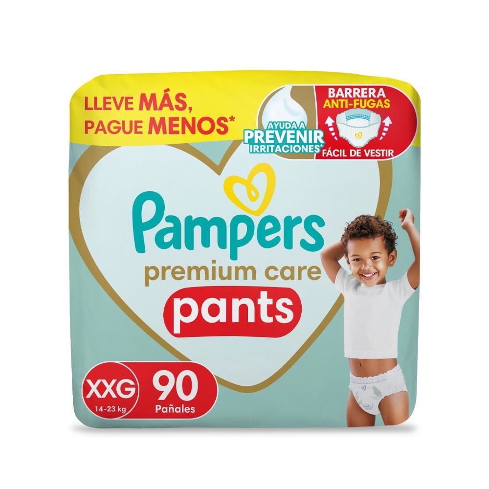 Pañales Desechables Premium Care Talla Xxg 90 Un Pampers