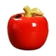 thumbnail image 5 of Jarrón De Cerámica Con Forma De Fruta Organizador De Chimenea Para Oficina Florero De Propagación Manzana Roja, 5 of 5