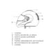 thumbnail image 5 of Casco Full Face Bx200 Talla M Stone Grey Certificado Bex gris, 5 of 6