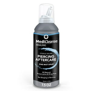 Spray Salino Estéril Para El Cuidado Posterior De Perforaciones Medicleanse 225 Ml