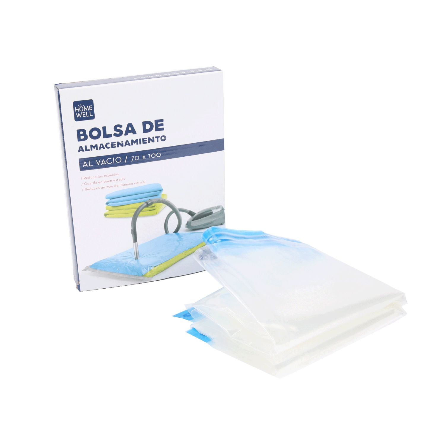 Homewell - Bolsa Almacenamiento Al Vacío 70x100cm