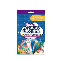 Block Ayudas Escolares Autoadhesivas  Adetec