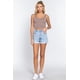 thumbnail image 4 of Blusa Saronite Básico Crop Sin Mangas Cuello Redondo Khaki Ostrero Mujer, 4 of 4