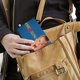thumbnail image 5 of Mi Pobre Angelito Porta Pasaporte y Cartera de Viaje Premium de Cuero PU, Funda de Pasaporte Bloqueo RFID con Ranuras para Tarjetas de Crédito, Estuche para Libro de Pasaporte para Familia 10cm × 15cm, 5 of 6