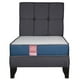 thumbnail image 1 of Cama Europea America-Azul + Respaldo Atenas 1 PL Tela Gris, 1 of 7
