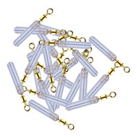 Magideal - 20 Piezas Soporte Para Flotadores De Pesca Asiento Flotante Giratorio Boya Para Pescar Rotación De Silicona Flotador Manga Asiento Accesorios De Pesca L