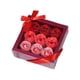 thumbnail image 1 of Juego De Jabón Con Flores De Rosas En Caja De Regalo Cuadrada De 13,5 X 13,5 X 5 Cm Para El Día De La Madre Elegante Degradado Rojo, 1 of 3