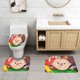 thumbnail image 2 of Juego de 3 Alfombras de Baño de Terciopelo Coral Baldi's Basics, 2 of 6