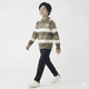 thumbnail image 3 of Sueter Ni o Invierno Tejido Rayado Cuello Alto Moda Infantil, 3 of 3