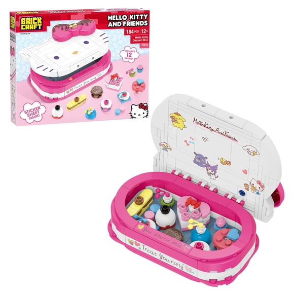 Kit de Construcción Brickcraft Hello Kitty Caja de Postres 184 Piezas