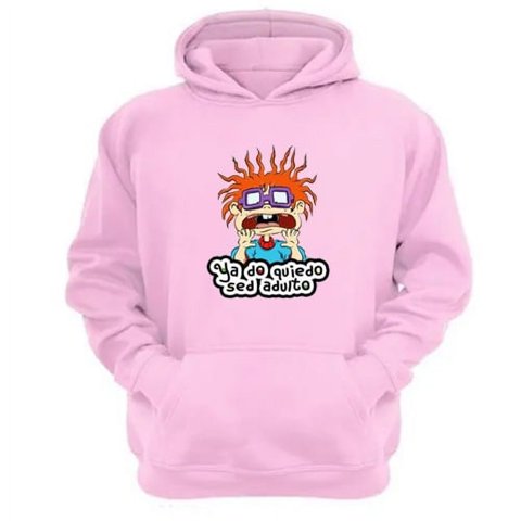 Genérico - Polerón Canguro Carlitos Dibujos Animados Rosa Talla M Unisex