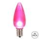thumbnail image 2 of Bombilla LED Vickerman C9 de cerámica rosa E17 con base de níquel (paquete de 25), 2 of 2