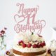 thumbnail image 4 of Decoración para tartas AROKIPPRY con purpurina en oro rosa, feliz undécimo cumpleaños, 4 of 8