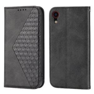 Funda Flip Foxdock Para Iphone Xr , Estilo Billetera Con Diseño Rombo, Correa De Mano Y Soporte, Uso Diario