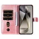 thumbnail image 5 of Funda con Cremallera para Samsung Galaxy S25 Ultra, Carcasa Cartera de Cuero PU con Soporte y Tarjetero, 5 of 6