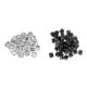 thumbnail image 4 of 100pcs 12 Mm Acrílico 6 Lados D6 Spot Dice Party Game Accesorio Blanco + Negro, 4 of 5