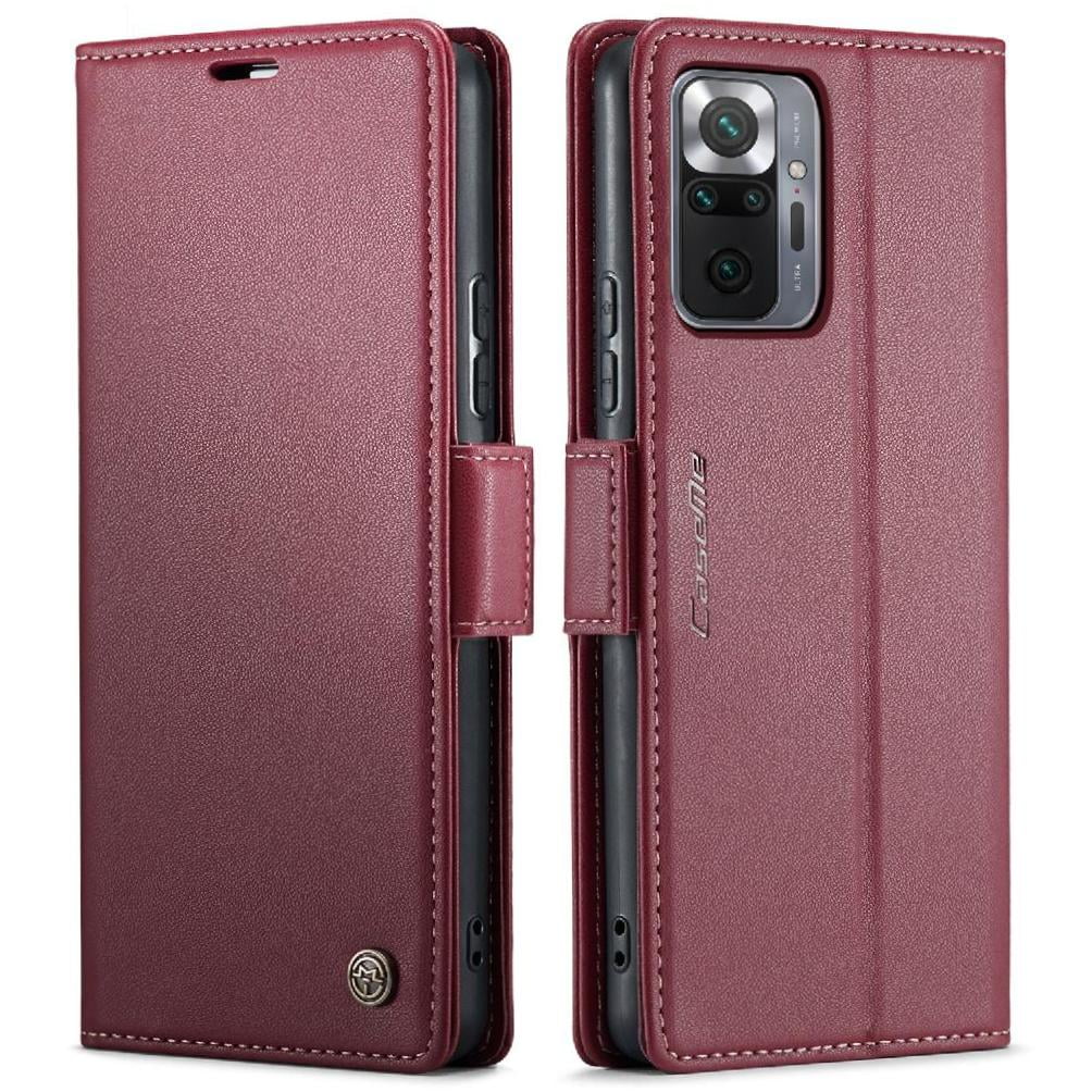 Caseme Tipo Cartera Xiaomi Redmi Note 10 Pro Max Con Cierre Magnético, Rfid, Tarjetero, Soporte, Carga Inalámbrica