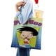 thumbnail image 4 of Bobby's World Bolso de tela con estampado de lienzo para mujer, bolsa de compras reutilizable y estética, con cremallera interior, regalo para mujer,40*45cm., 4 of 6