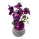 thumbnail image 2 of Planta Artificial Orquidea Pequeña Macetero De Cemento purpura, 2 of 5