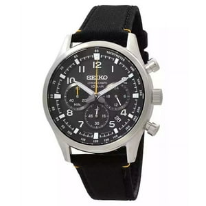 Reloj Quartz Para Hombre Seiko Discover More Sport Cronógrafo Correa De Nylon Dial Negro Ssb449P1 100M
