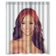 thumbnail image 1 of Cortina de ducha con diseño de Melanie Iglesias, modelo con cara sexy y acampanada, juego de cortina de baño con ganchos, tamaño 66 x 72 pulgadas, 1 of 3