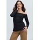thumbnail image 1 of Polera Mujer Escote Bardot Negro, 1 of 4