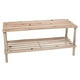 thumbnail image 1 of Zapatero Organizador De Madera 2 Niveles Café Claro Rectangular, 1 of 3