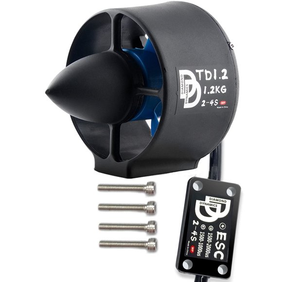 Propulsor submarino DIAMONDDYNAMICS 1,2 kg 12 V sin escobillas