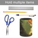 thumbnail image 5 of Chihuahua-theme Cylinder Pen Holder Pencil Organizer with Flannel Lining PVC Leather Material Cardboard Base for study work 10*8CM, 5 of 6