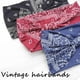 thumbnail image 3 of Diademas bohemias con nudo ancho, banda elástica para el cabello, turbante grueso, bandanas de tela elástica, accesorios para el cabello de moda para mujer, 3 piezas (elegantes), 3 of 6