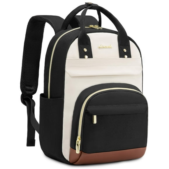 Mochila LOVEVOOK Small para mujer, mini a la moda, beige, negro y marrón