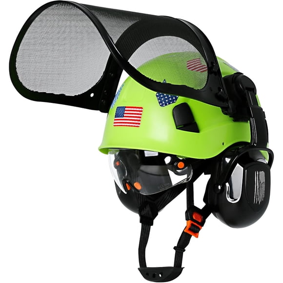 Casco Motosierra Aolamegs Safe 08 Lime ABS 4en1 53-63 cm