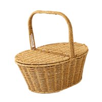 Bothyi - Cesta De Picnic Cesta Portátil Para Plantas Caja De Almacenamiento Multiusos Cesta De Almacenamiento S Oval