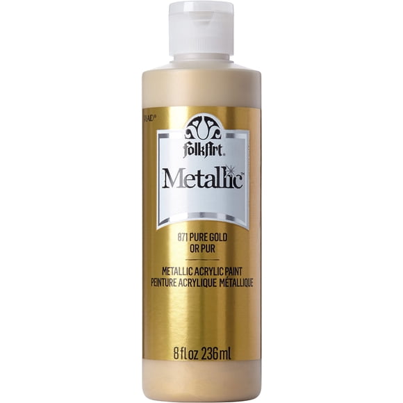 Pintura acrílica FolkArt Pure Gold, 240 ml (8 oz), colores surtidos