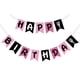 thumbnail image 1 of Banner De Cumpleaños Happy Birthday Color Rosa Y Negro, 1 of 8