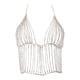 thumbnail image 3 of brillante rhinestone borla sujetador bikini cadena clubwear backless mujeres sujetador de plata, 3 of 5