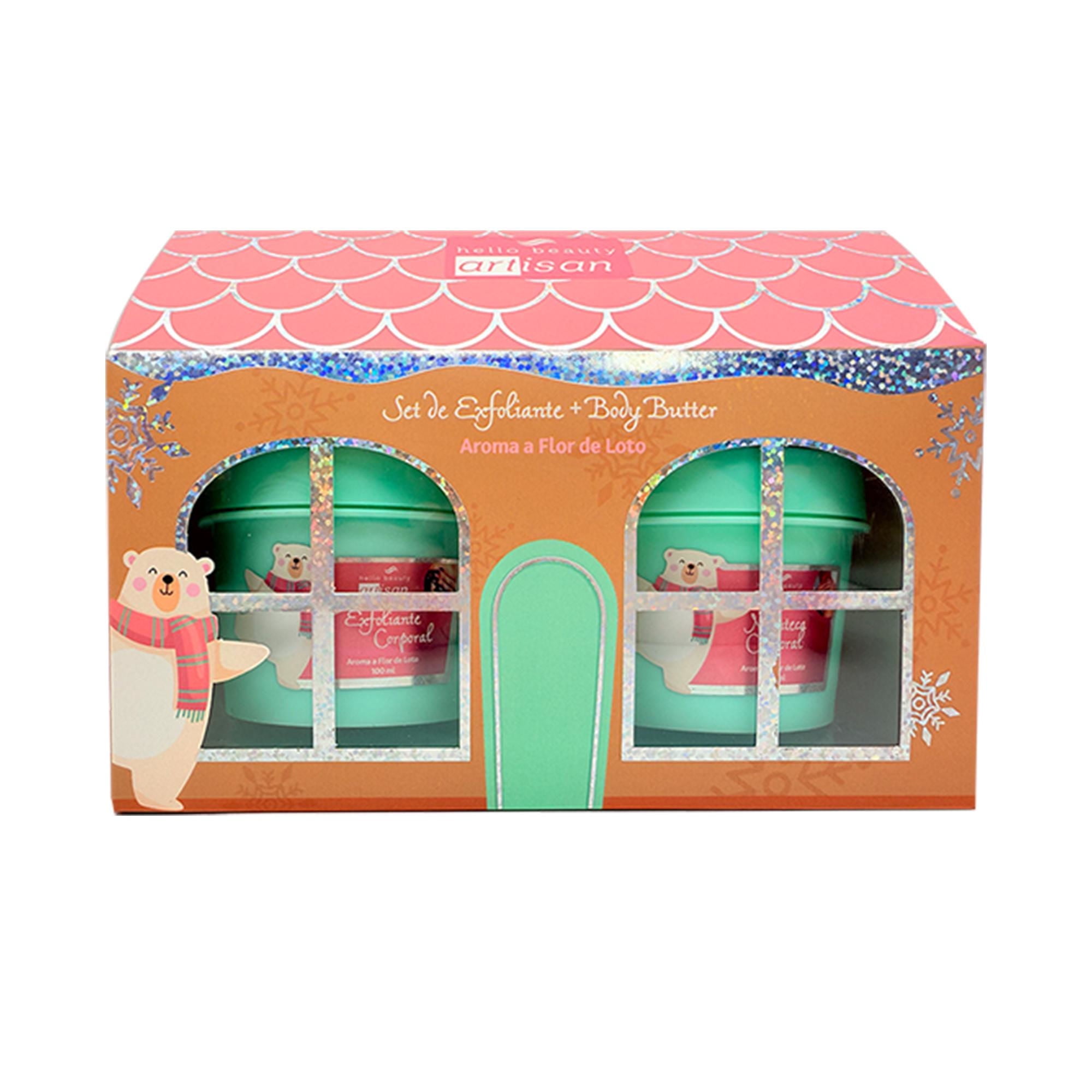 Set De Crema Y Exfoliante Flor De Loto 1 Un Hello Beauty