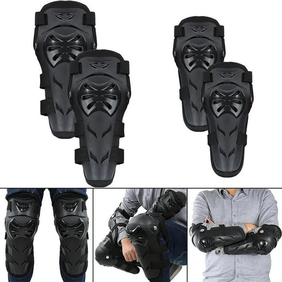 Rodilleras + Coderas Resistentes Unisex Ajustables Con Velcro