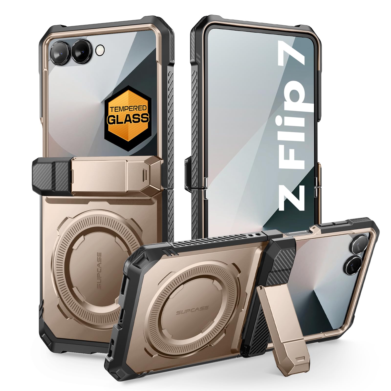 Funda De Teléfono Supcase Para Samsung Galaxy Z Flip 7 Con Soporte