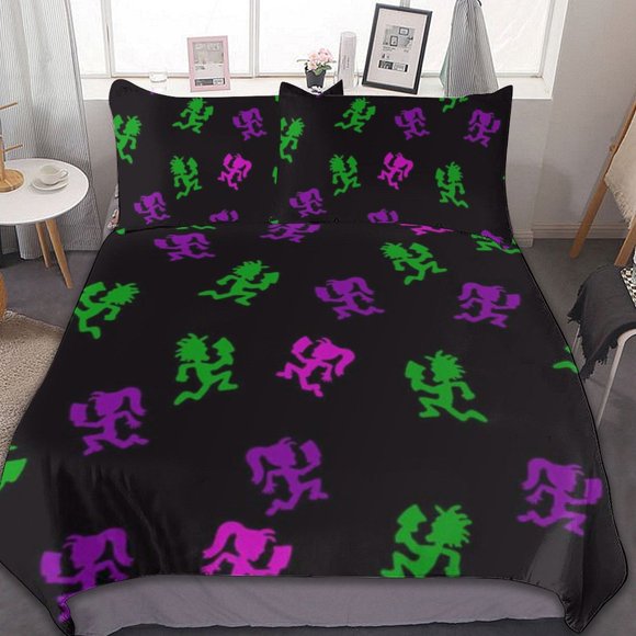 Insane Clown Posse ICP 3 Pieces Quilt Cover Set Soft Bedding Set 1 Duvet Cover + 2 Pillow Shams Home Bed Cover hn365