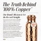 thumbnail image 2 of Botella de agua Rivera Hammered 950 ml de cobre puro al 99.92%, 2 of 9