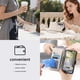 thumbnail image 5 of Funda tipo cartera FOXDOCK para Samsung Galaxy S26 Ultra, estampado de diamantes, con ranuras para tarjetas, soporte y cremallera - Blanco, 5 of 6