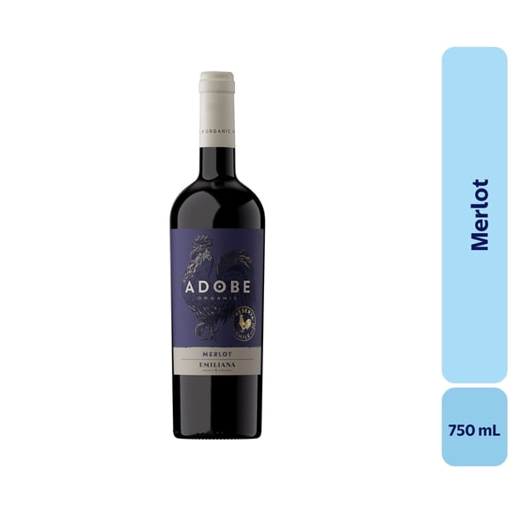 Vino Merlot Botella, 750 mL