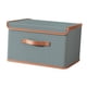 thumbnail image 1 of Contenedor De Almacenamiento Con Tapa, Organizador De Almacenamiento Plegable Para Edredones, Almohadas, Gabinete Gris, 37x27x26cm, 1 of 5