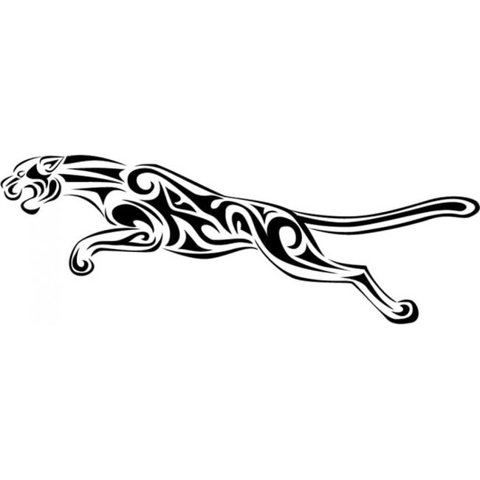 Rienda Libre Graphics - Decomural Tribal Jaguar Jungle Animals Ws-15868