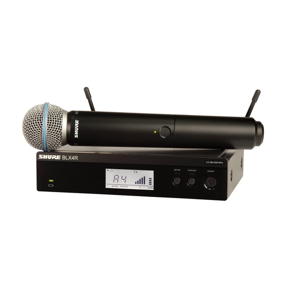 Shure BLX24R/B58 Sistema de Micrófono Inalámbrico 14 h Batería y Alcance de 91,5 m