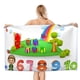 thumbnail image 1 of Toalla de Playa Desmarcar Charlie y los Números 78 x 160 cm, 1 of 6