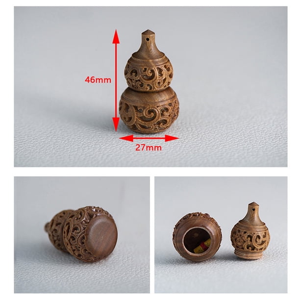 1PC Hollow Wood Medicine Pill Box Mini Sandalwood Pill Case Portable Storage Orgainer Personal Health Care DIY Keychain