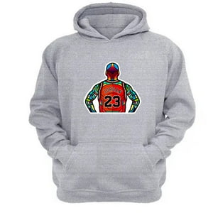 Genérico - Polerón Canguro 23 Con Capucha Gris Claro Talla S Unisex