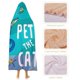 thumbnail image 4 of Pete el Gato Manta Capa con Capucha Anti-Bolitas, Manta de Lana Ártica Suave, Manta Portátil de Felpa Ligera y Lujosa, Poncho para Siesta en Casa y Oficina, 100*130cm, 4 of 6